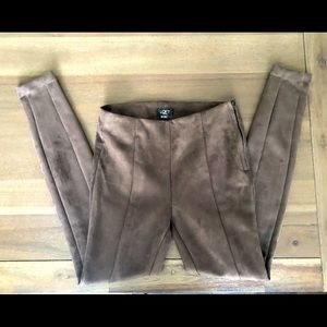 Loft brown suede leggings